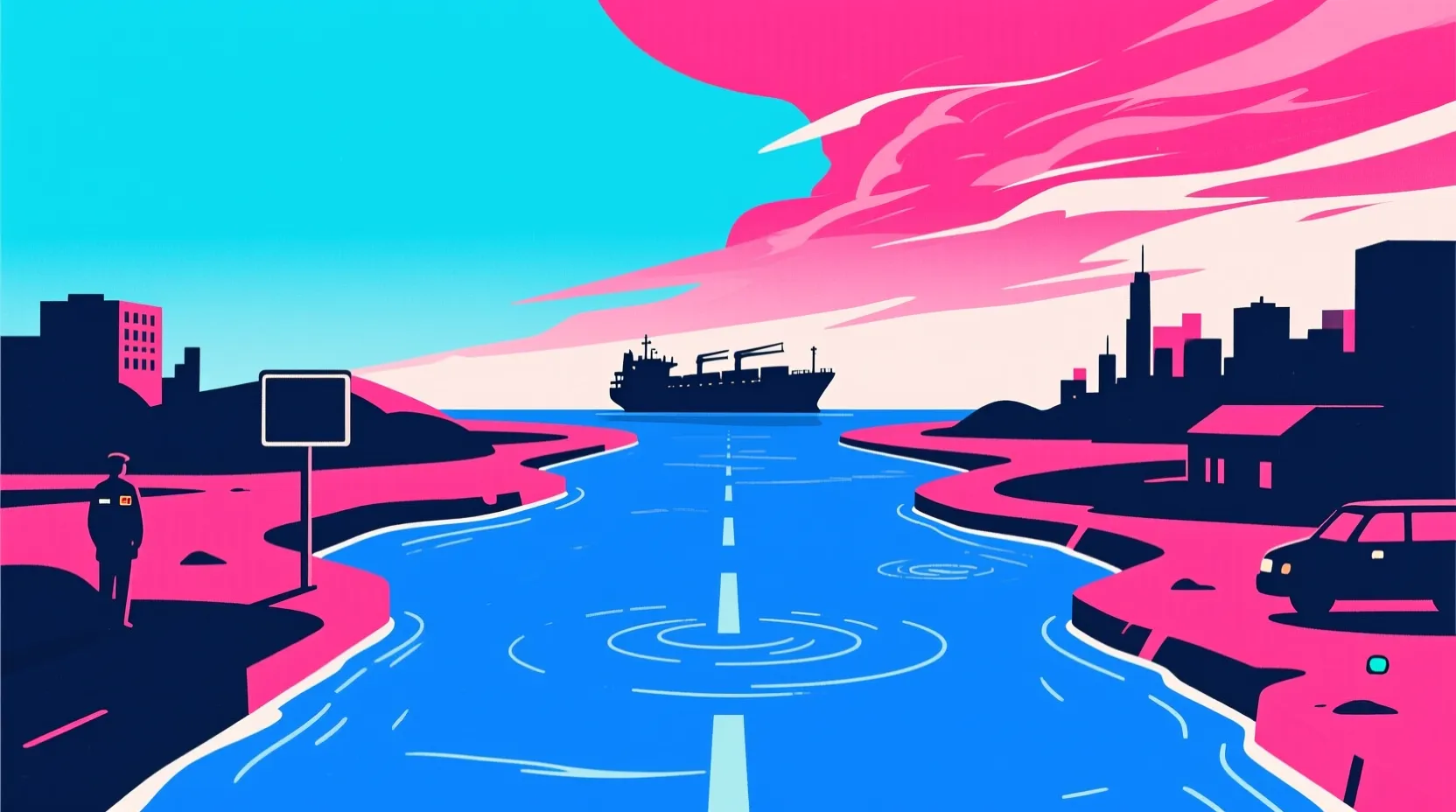 The Strait of Hormuz is supposed to be open, but ships aren't going through yet