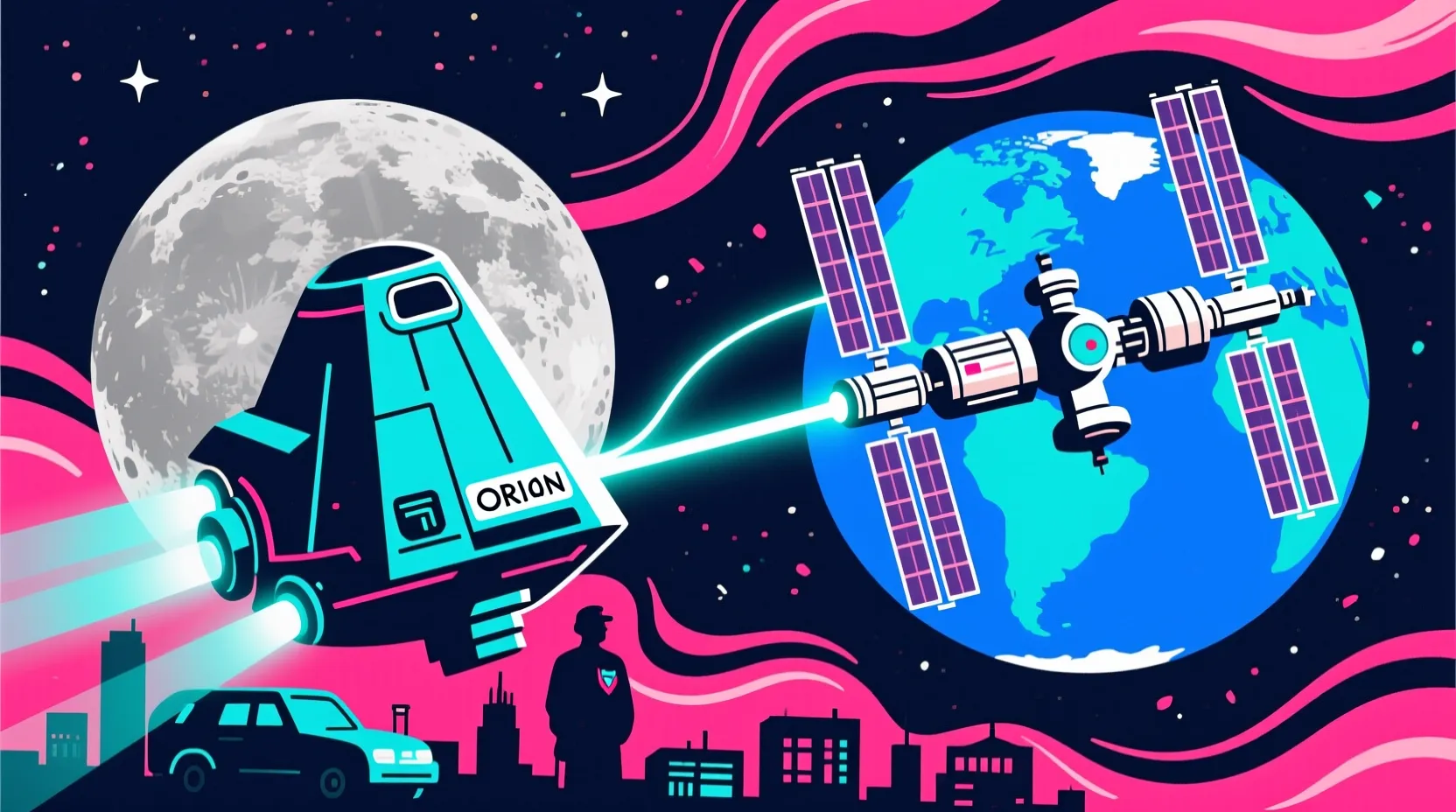 The Artemis II crew just made space history with a call from the moon to the space station