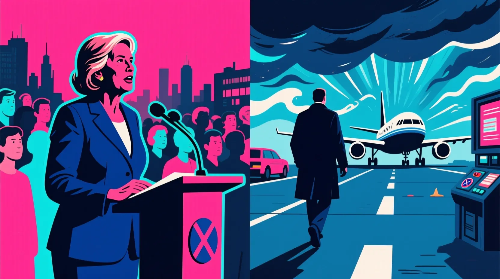 Harris steps into the spotlight at Sharpton's conference while Vance heads to tense Iran talks