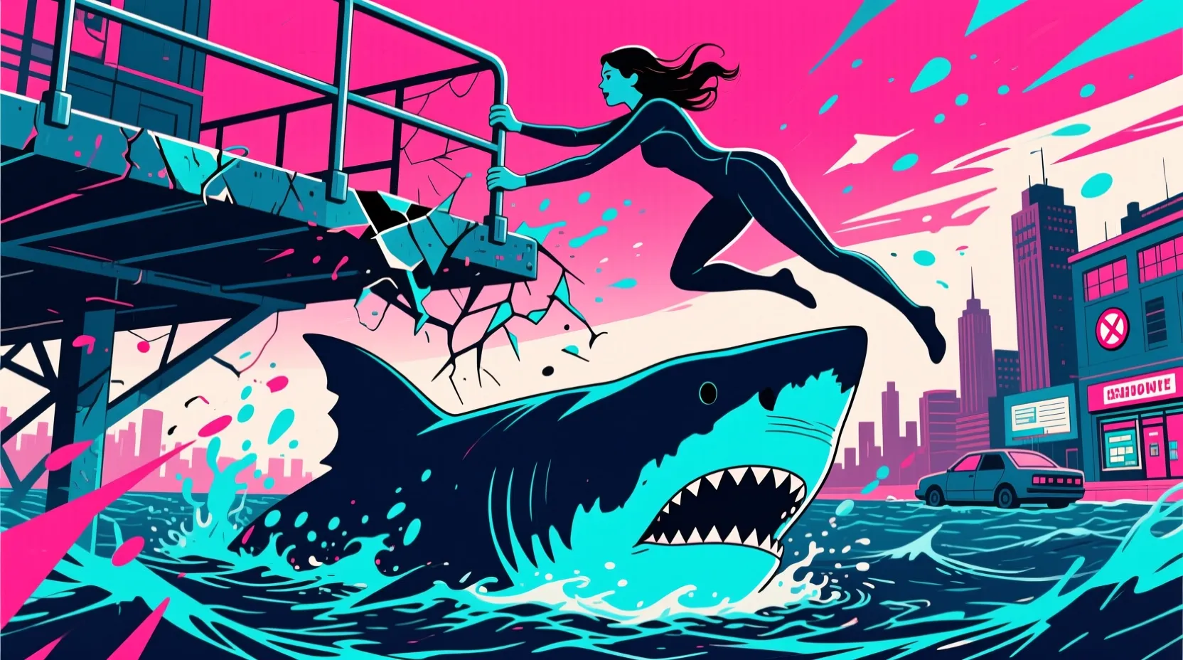 Phoebe Dynevor dives into shark-infested waters with Netflix's 'Thrash'