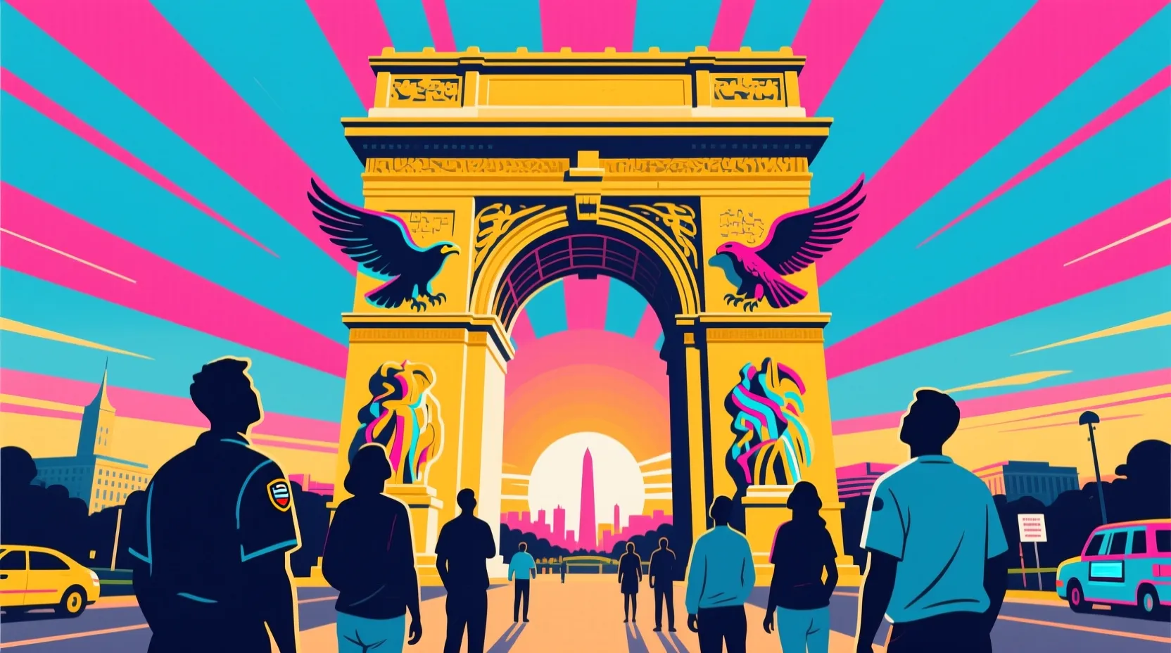 Trump reveals plans for a massive new arch in Washington to mark the nation's 250th birthday