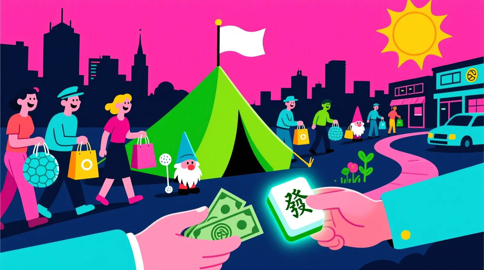 The Masters is selling out of garden gnomes and mahjong sets, and fans are lining up for hours to buy them