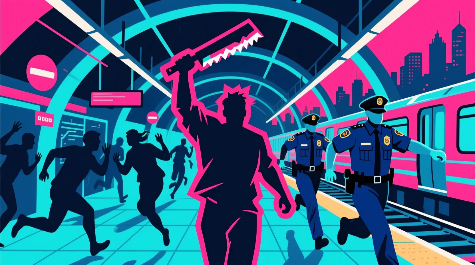 NYPD officers shoot and kill man who stabbed three at Grand Central