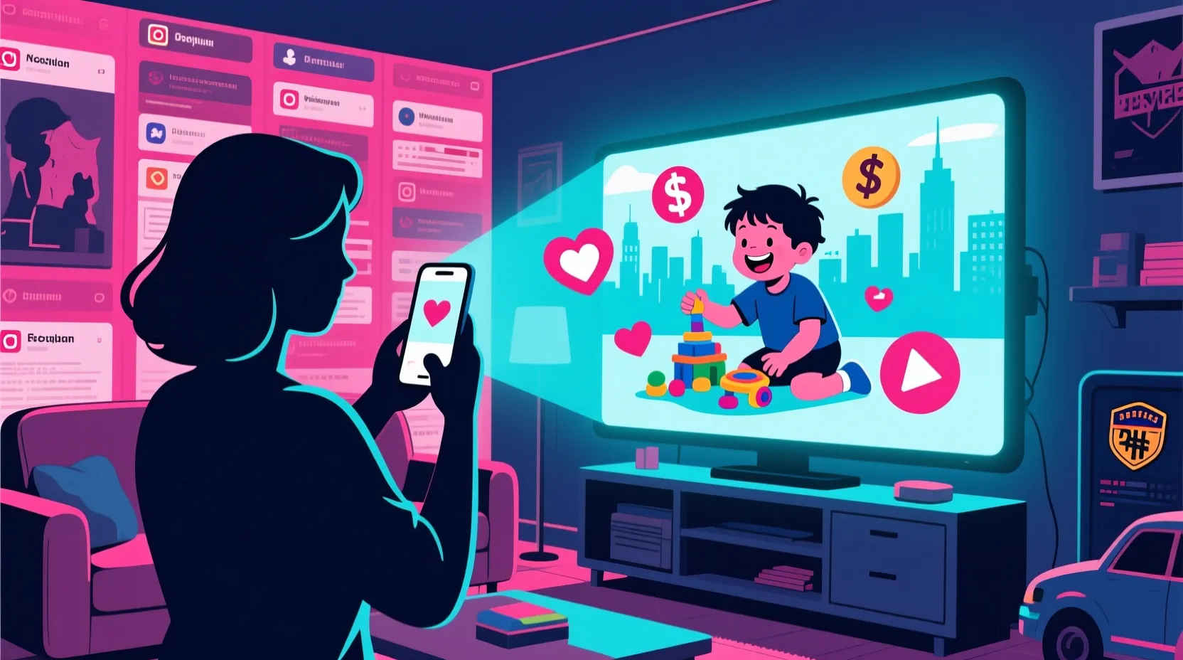 Some parenting influencers are turning family life into a 24/7 content grind