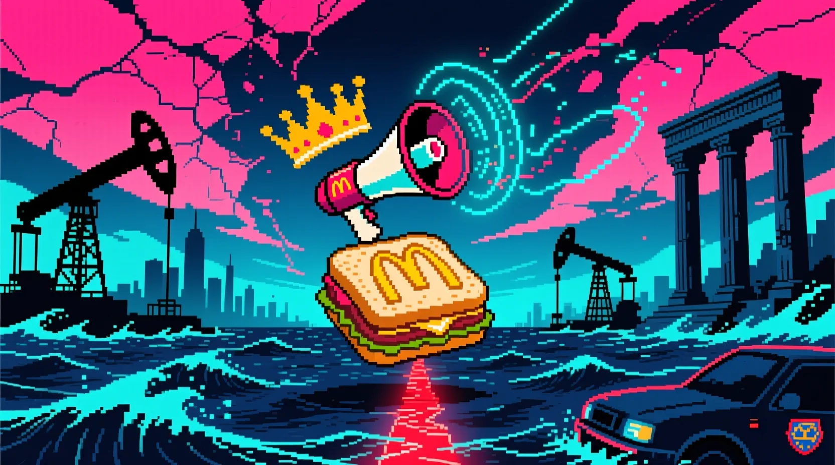 Trump's Hormuz threat rattles markets while AI image sparks fresh controversy