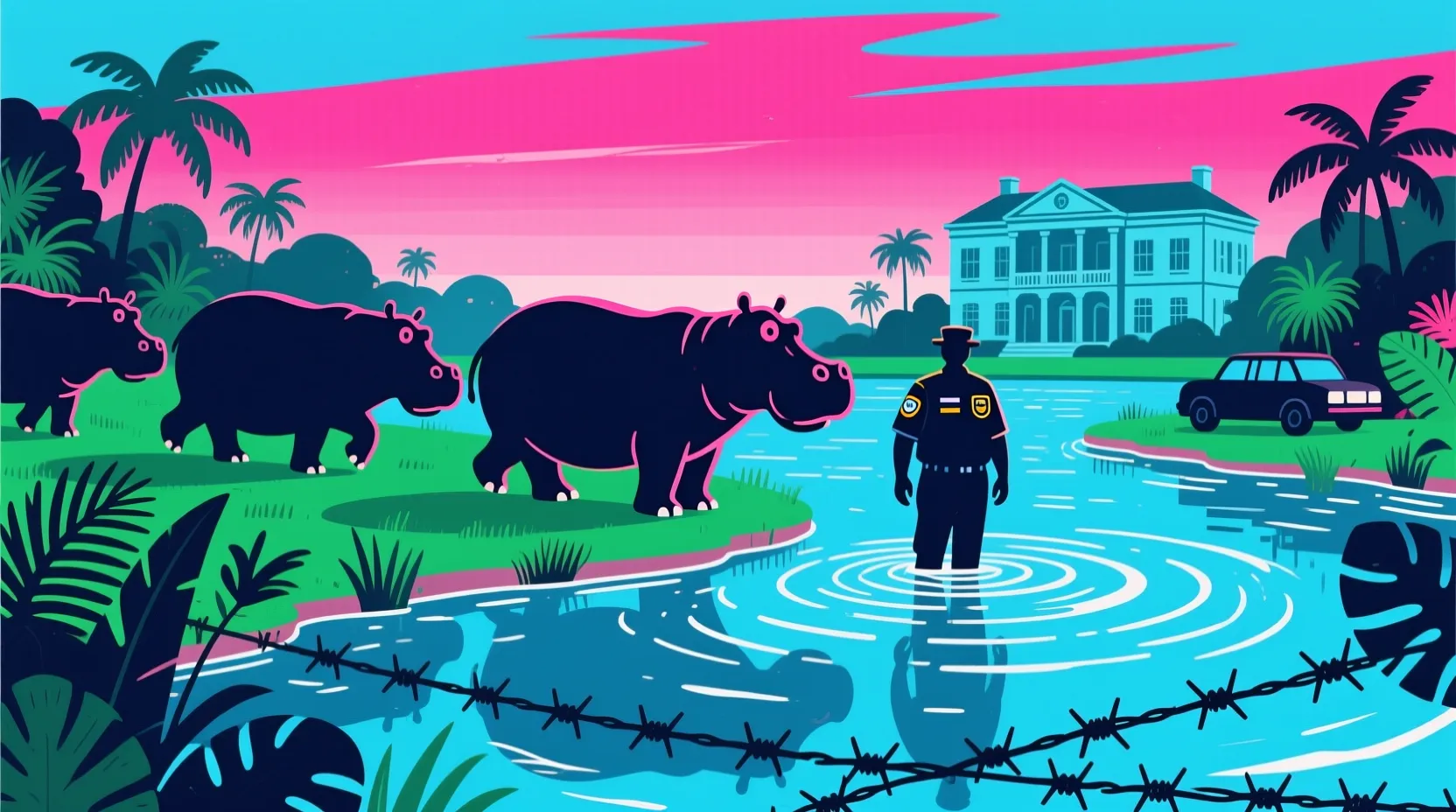 Colombia moves to cull hippos that outgrew Escobar's legacy