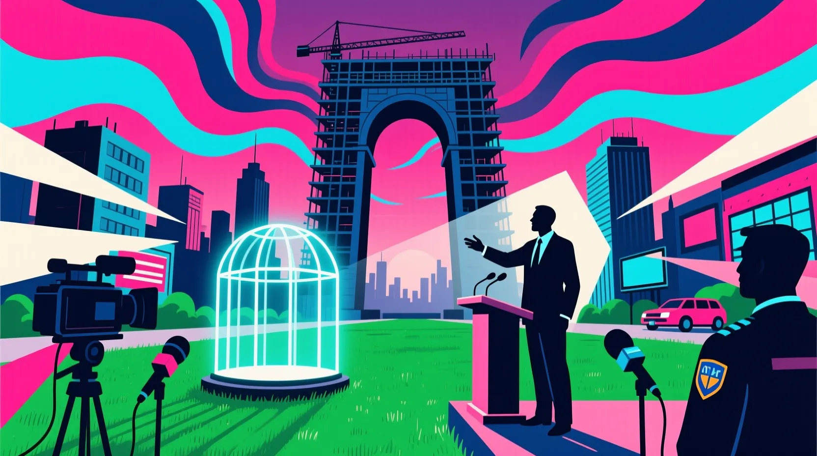 Leavitt pushes back on Iran ceasefire reports while confirming Trump arch and UFC fight plans