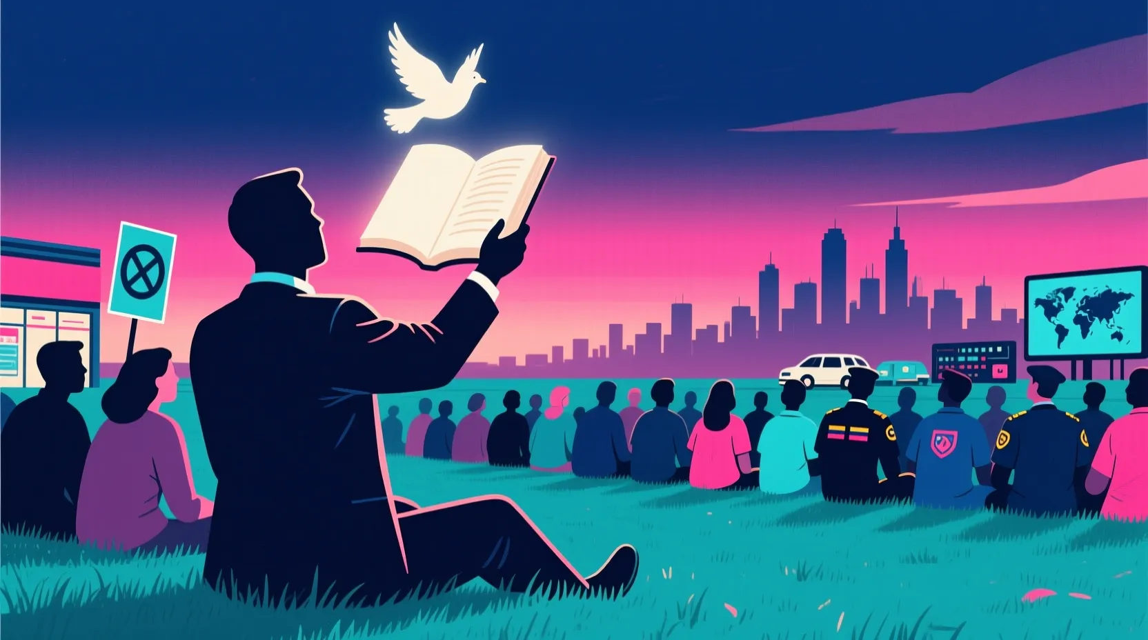 Trump's Bible reading appearance lands amid quiet tension with the Vatican