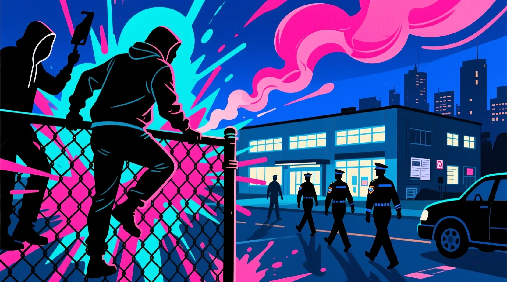 Police use pepper spray and rubber bullets to stop protesters from storming Wisconsin beagle lab