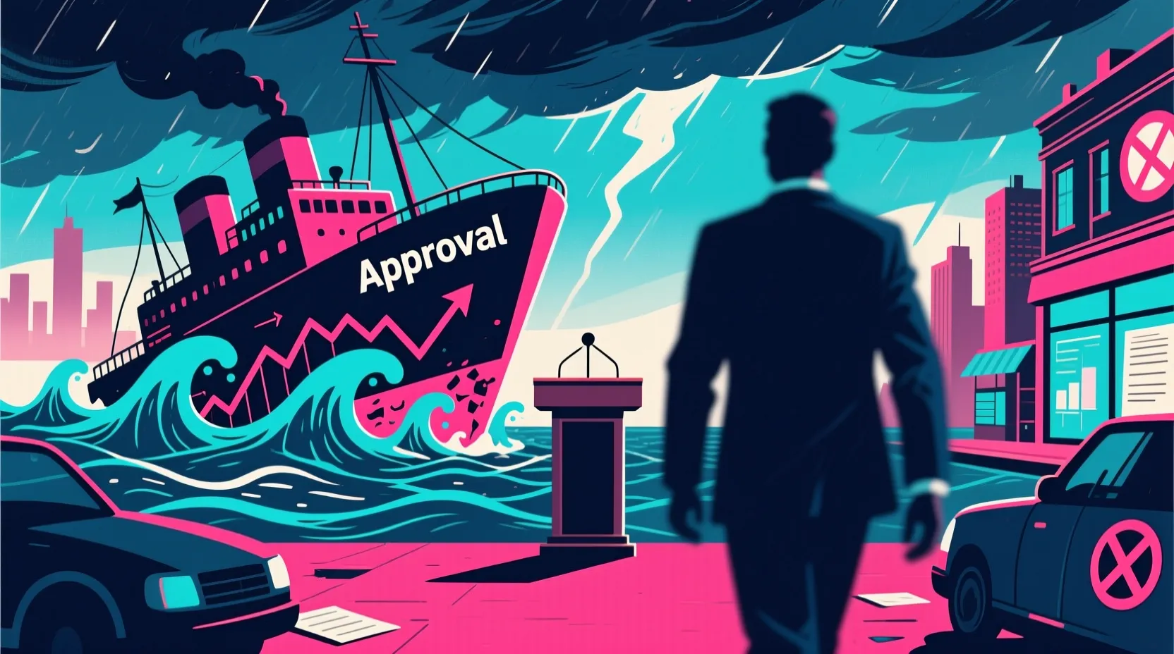 Trump's approval rating hits a new low as frustration grows over Iran and the economy