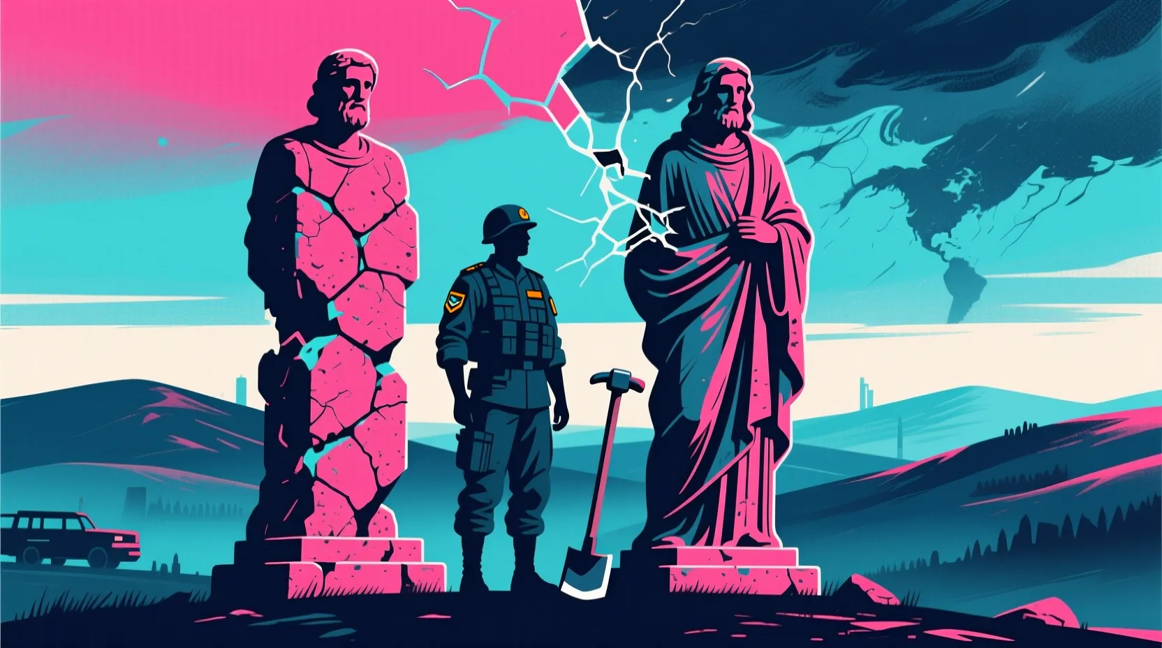 IDF soldier caught on camera smashing Jesus statue in Lebanon