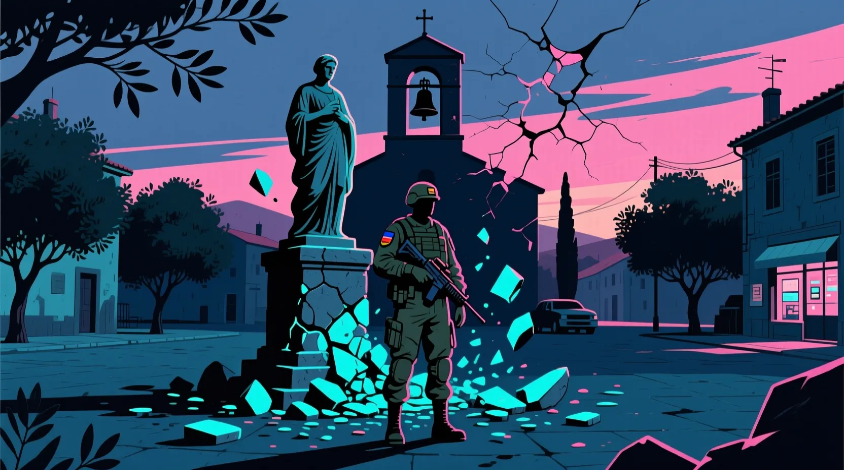 A soldier smashes a Jesus statue in Lebanon and the backlash is spreading fast