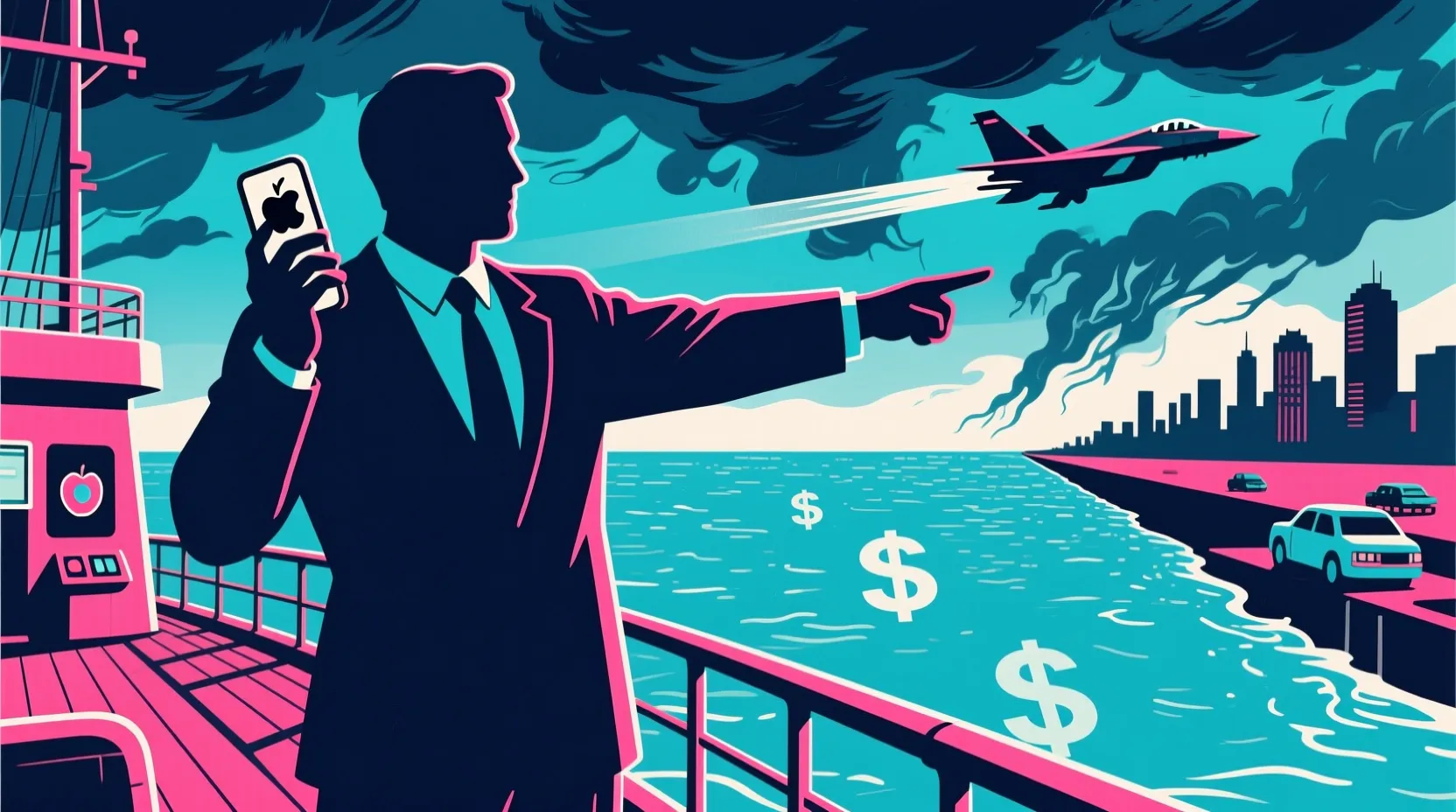 Trump talks up military pressure on Iran while reminiscing about Cook's 'kiss my ass' call