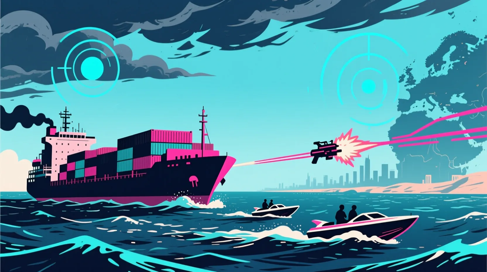 Iran attacks a container ship near Oman, raising tensions in a key waterway