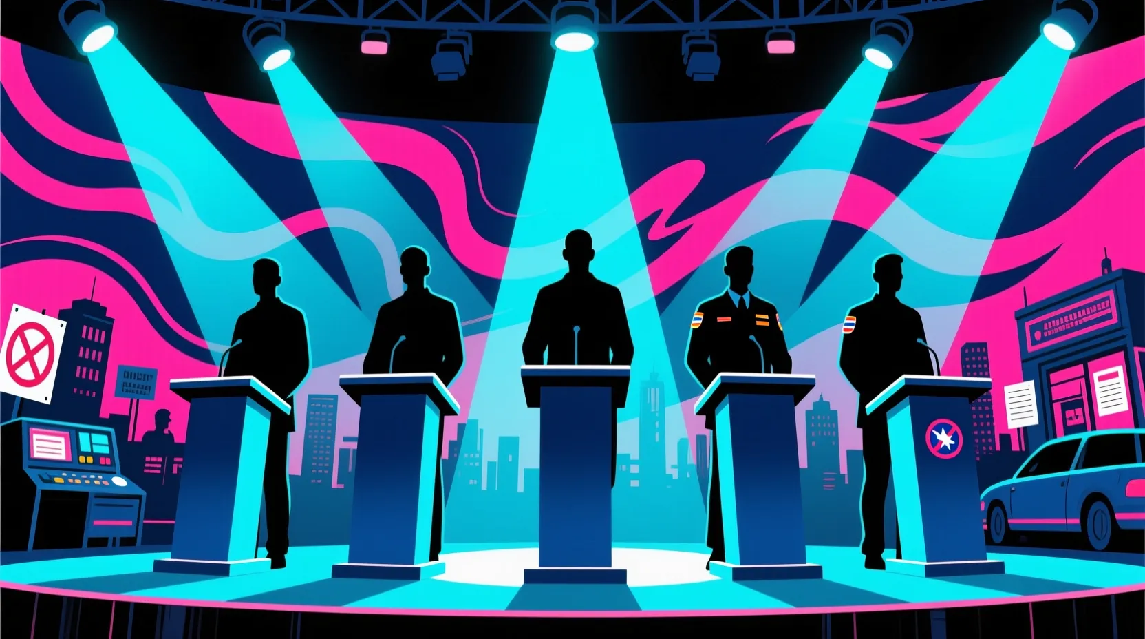 Six candidates square off in first big California governor debate since Swalwell dropped out