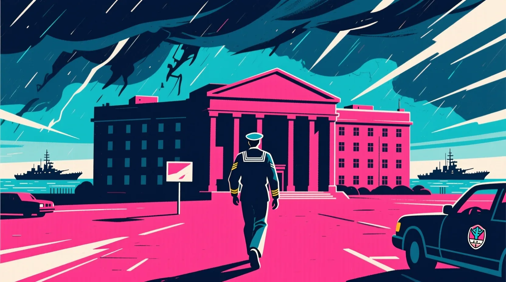 Navy Secretary John Phelan is stepping down from his post right away