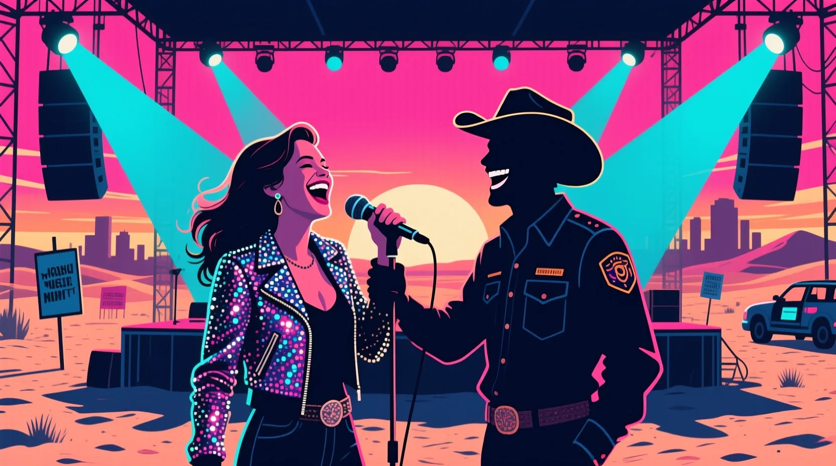 Ella Langley brings out Theo Von for a surprise duet at Stagecoach instead of Morgan Wallen