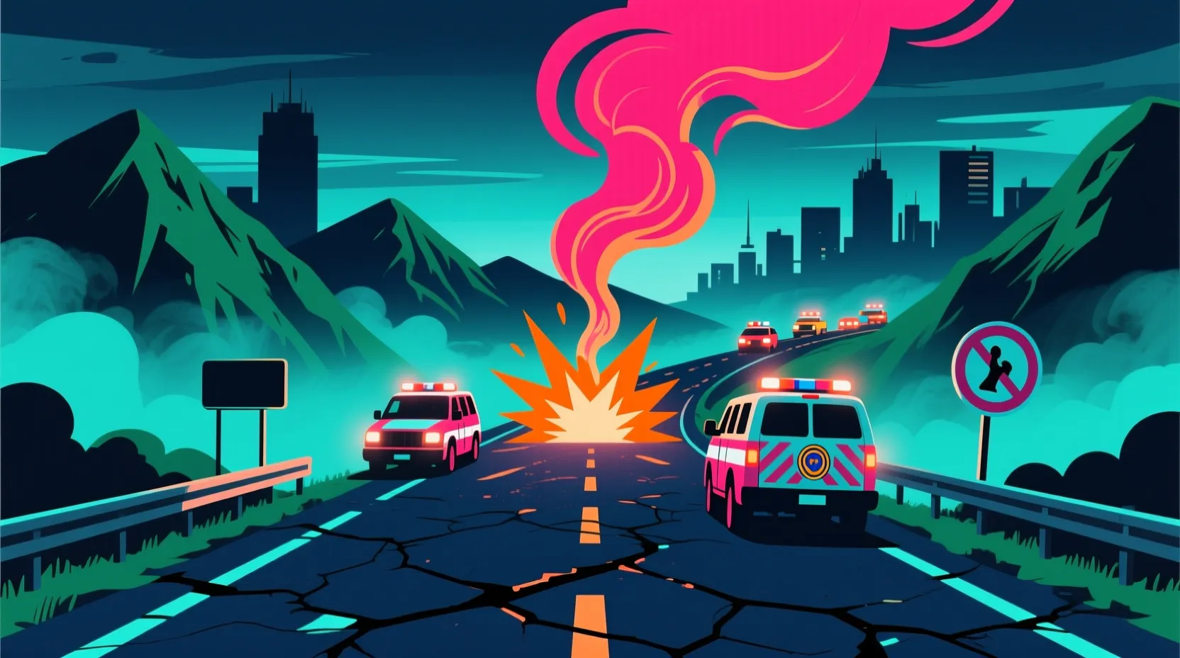 An explosion on a highway in southwest Colombia has killed at least 14 people