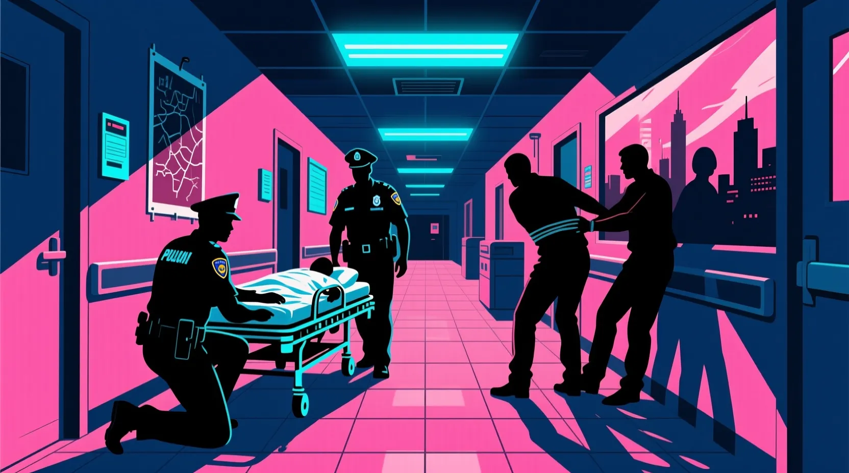 A Chicago police officer was killed and another wounded in a hospital shooting Saturday morning