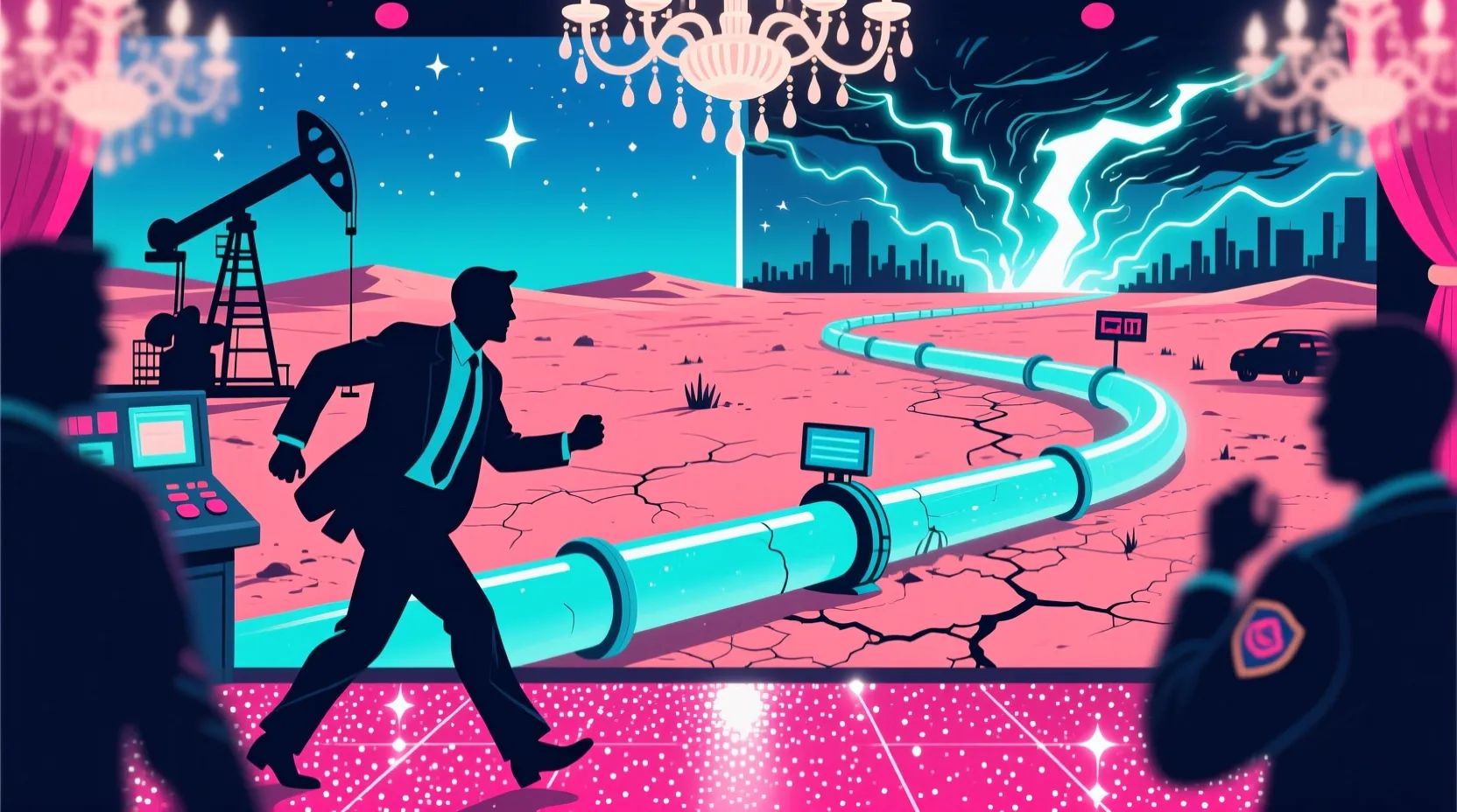 Trump talks about the night shots rang out at the Hilton and warns Iran its oil system could blow up