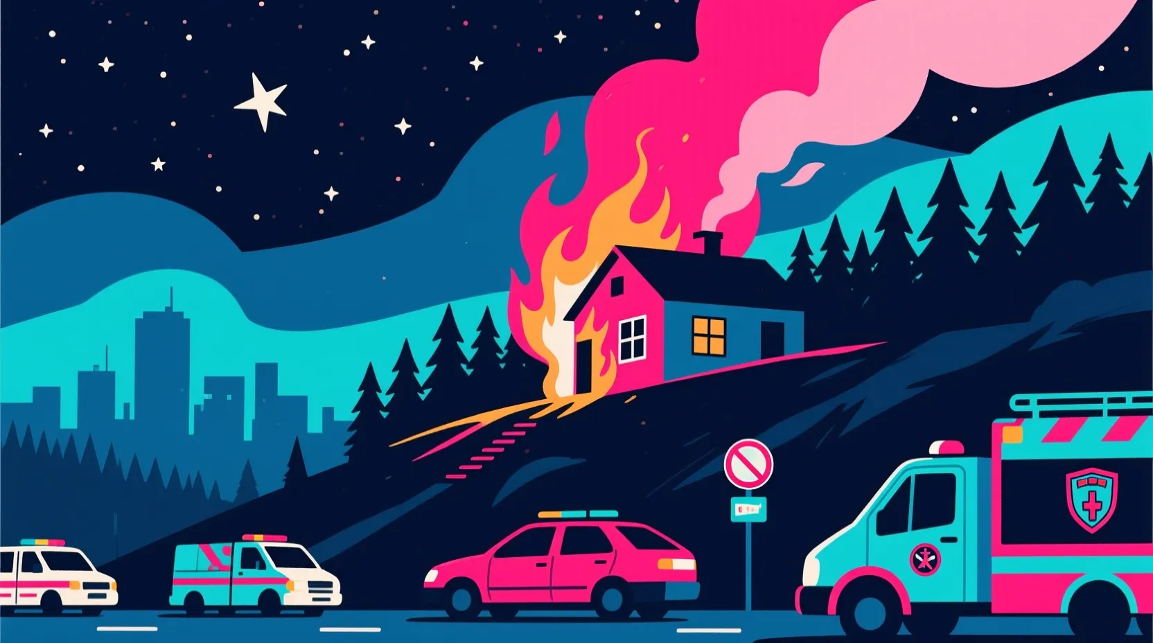 Two bodies found after fire tears through home in Blue Mountains foothills