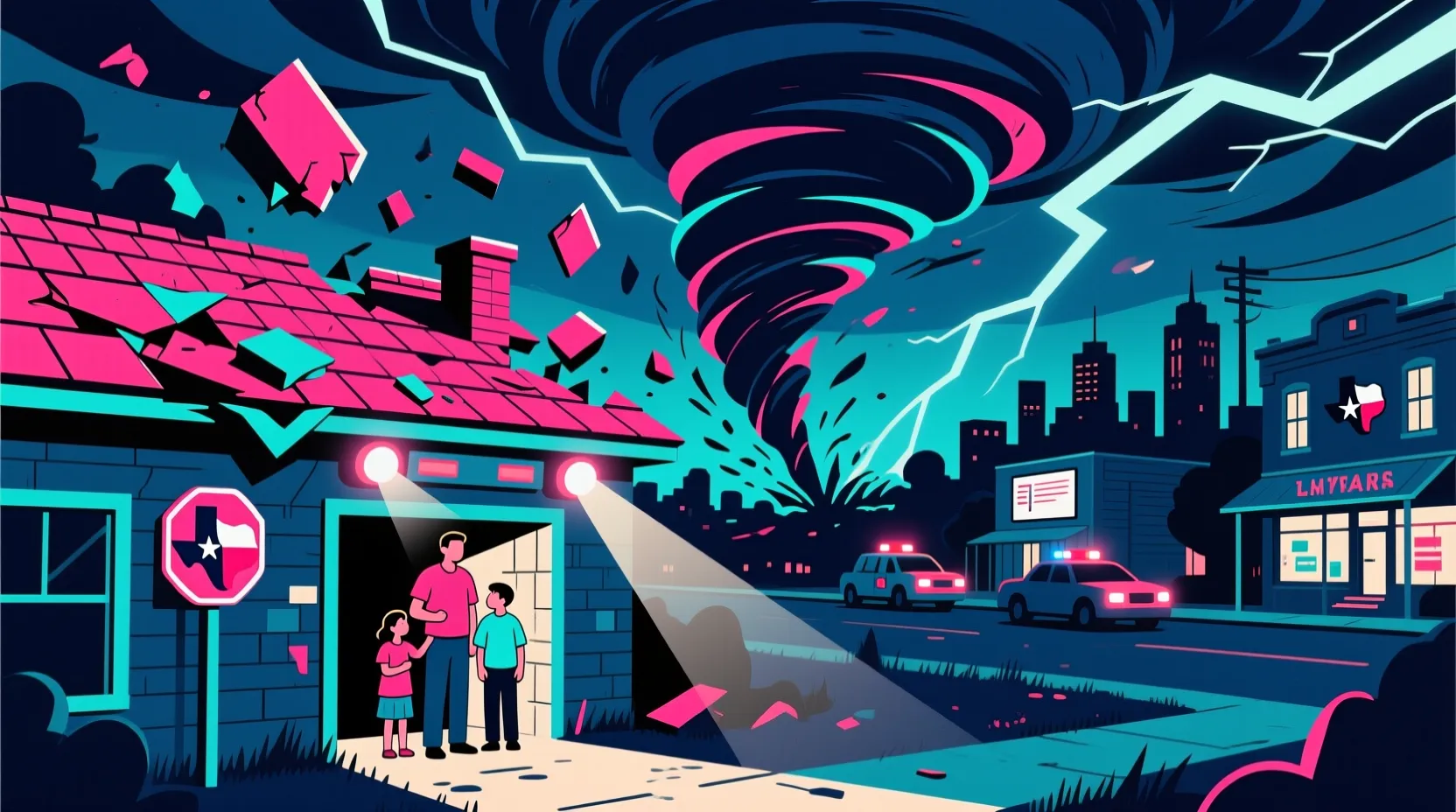 Tornadoes tear through northern Texas, killing at least two and flattening homes