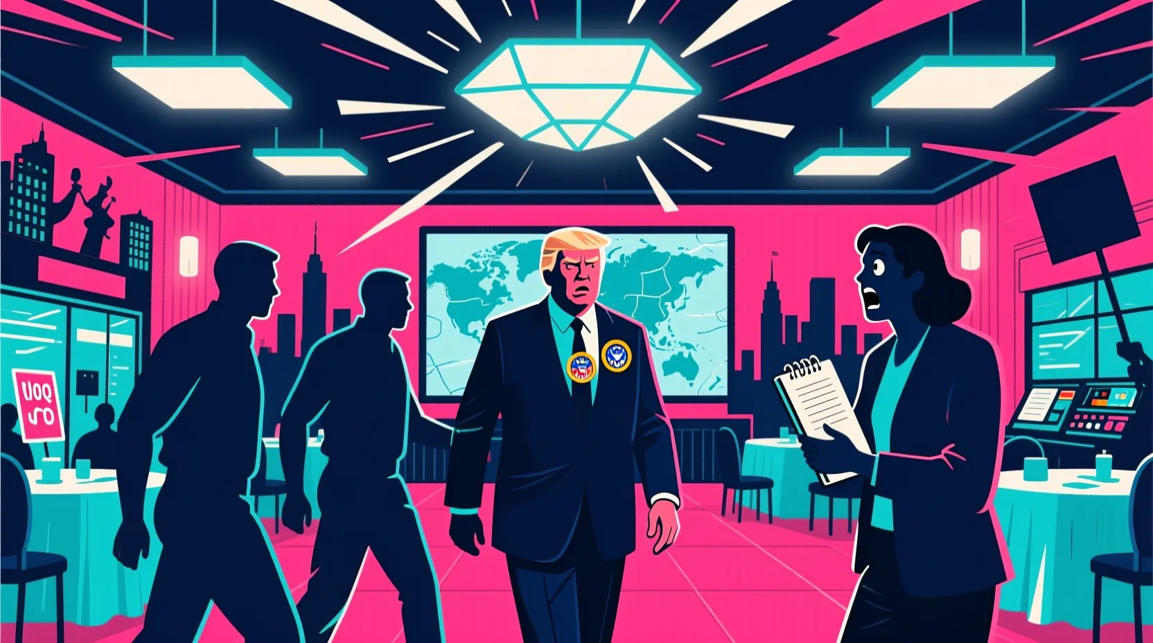 Trump stands by Secret Service after dinner shooting, while team reviews security