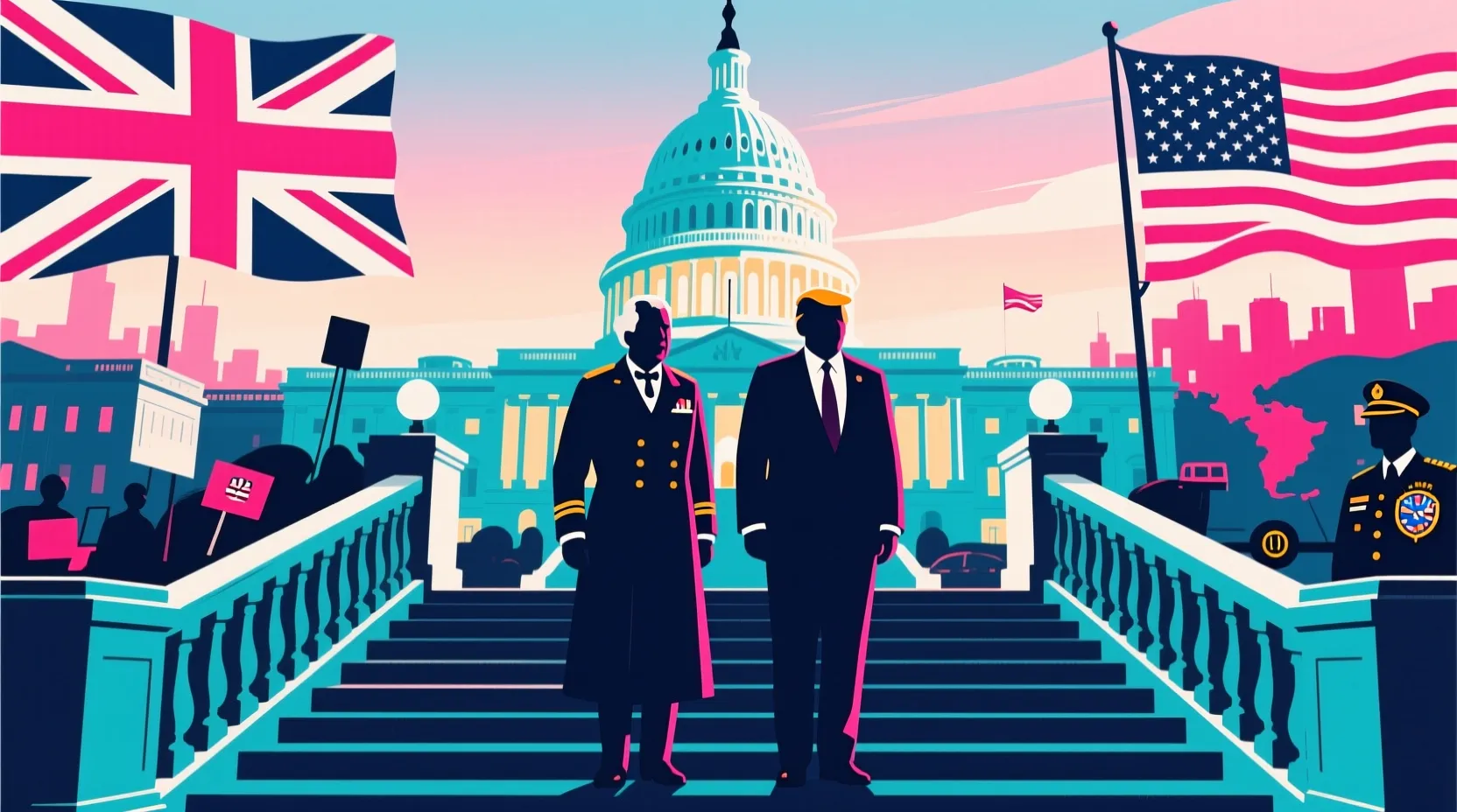 King Charles heads to Washington to shore up ties with Trump and Congress